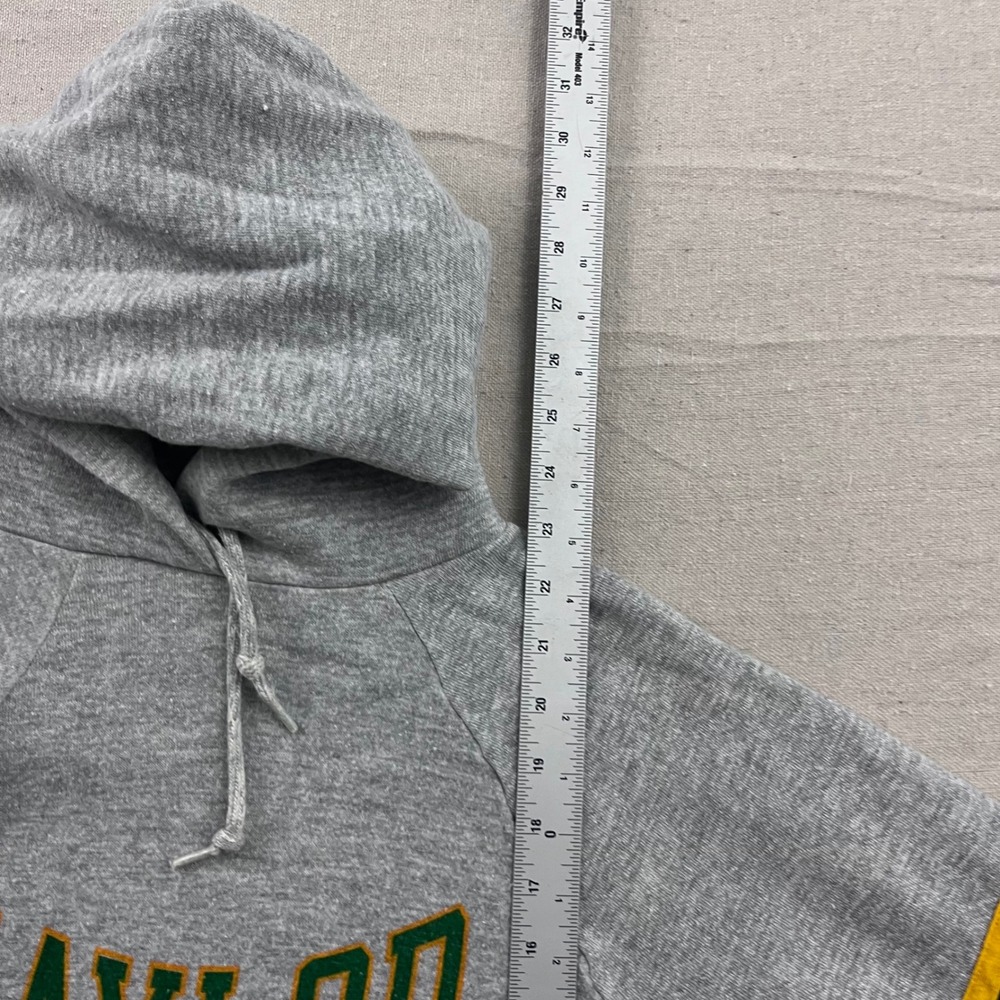 Champion Hoodie Mens Large Gray Baylor University Vintage 80s Made in USA Raglan - Picture 6 of 6